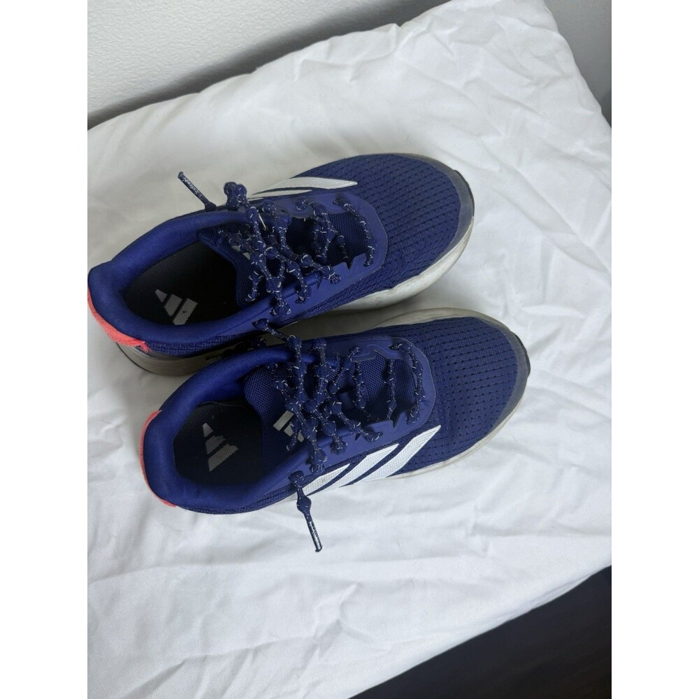 Adidas DURAMO SL Blue Kids Running Shoes Size 1.5 Youth No Box No Tie Laces - Picture 4 of 8